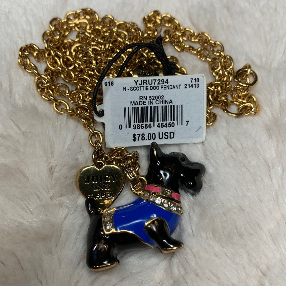 Scottie dog pendant necklace